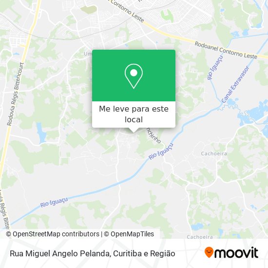 Rua Miguel Angelo Pelanda mapa