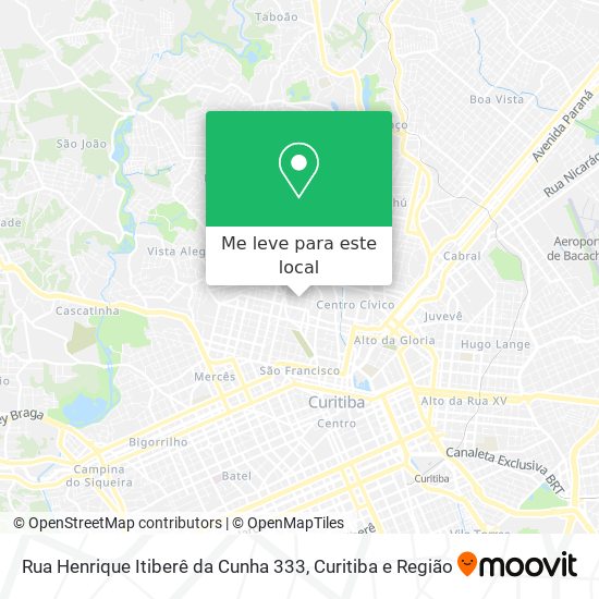 Rua Henrique Itiberê da Cunha 333 mapa