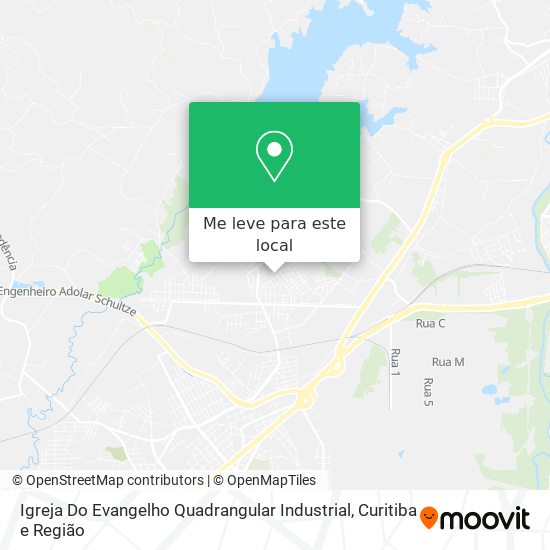 Igreja Do Evangelho Quadrangular  Industrial mapa