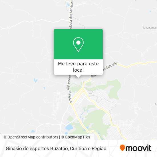 Ginásio de esportes Buzatão mapa