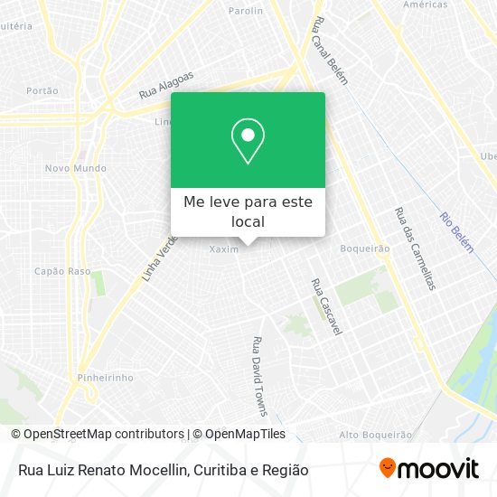 Rua Luiz Renato Mocellin mapa