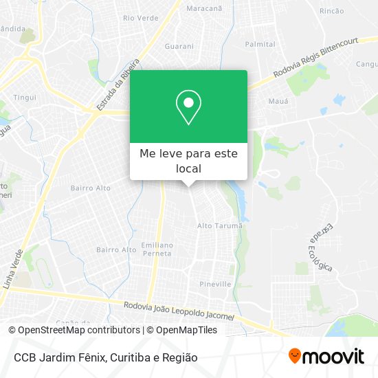 CCB Jardim Fênix mapa