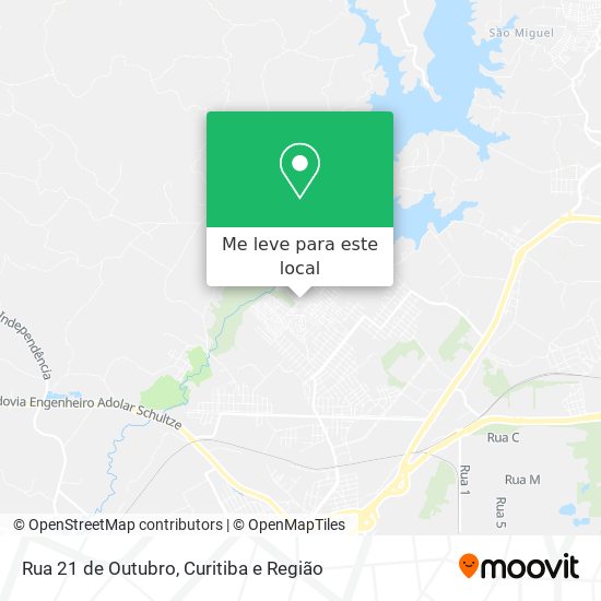 Rua 21 de Outubro mapa