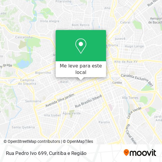 Rua Pedro Ivo 699 mapa