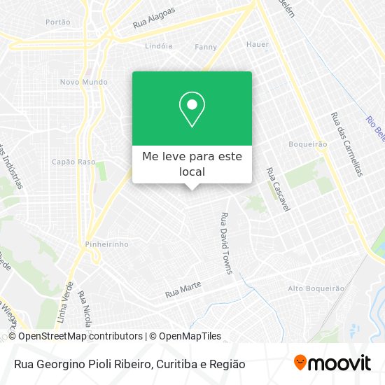Rua Georgino Pioli Ribeiro mapa