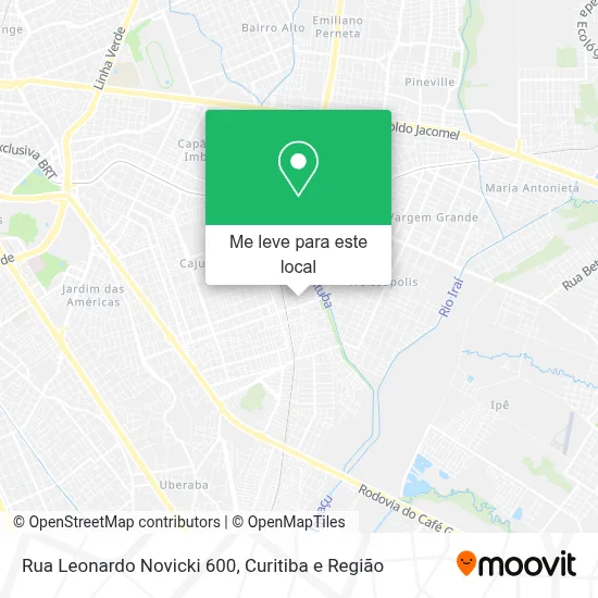 Rua Leonardo Novicki 600 mapa