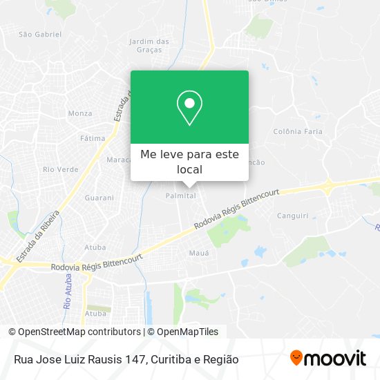 Rua Jose Luiz Rausis 147 mapa