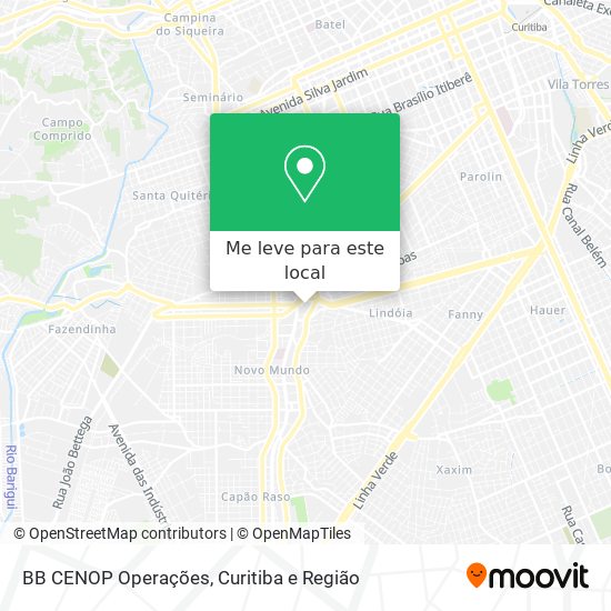 BB CENOP Operações mapa