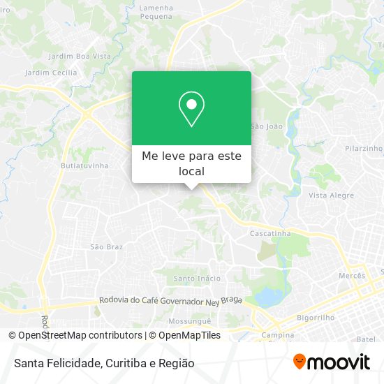 Santa Felicidade mapa