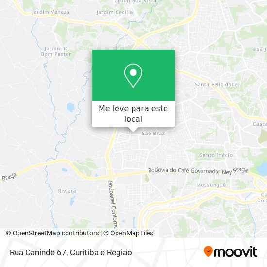Rua Canindé 67 mapa