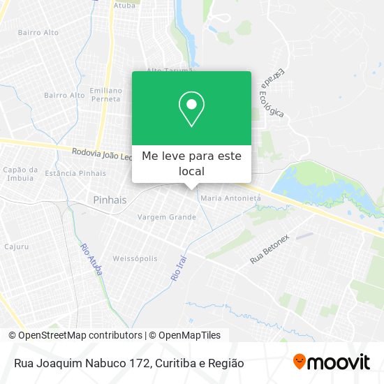 Rua Joaquim Nabuco 172 mapa