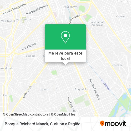 Bosque Reinhard Maack mapa
