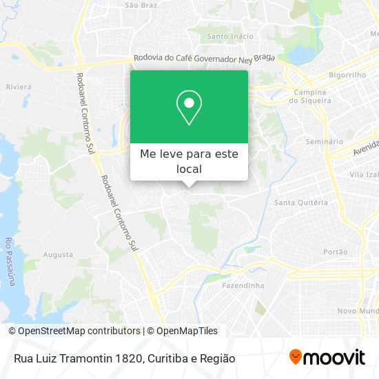 Rua Luiz Tramontin 1820 mapa