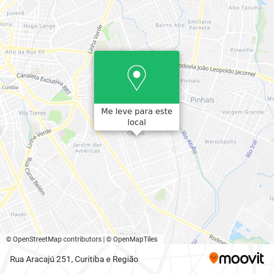 Rua Aracajú 251 mapa