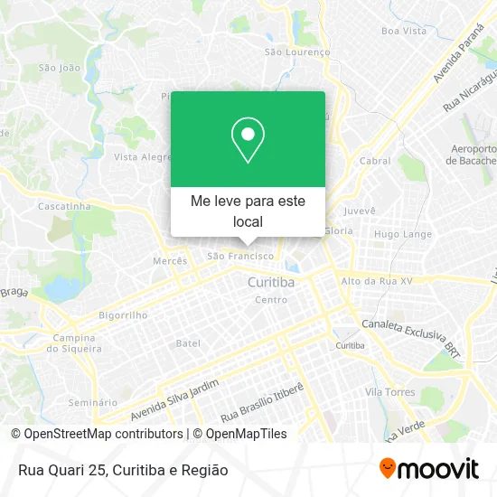 Rua Quari 25 mapa