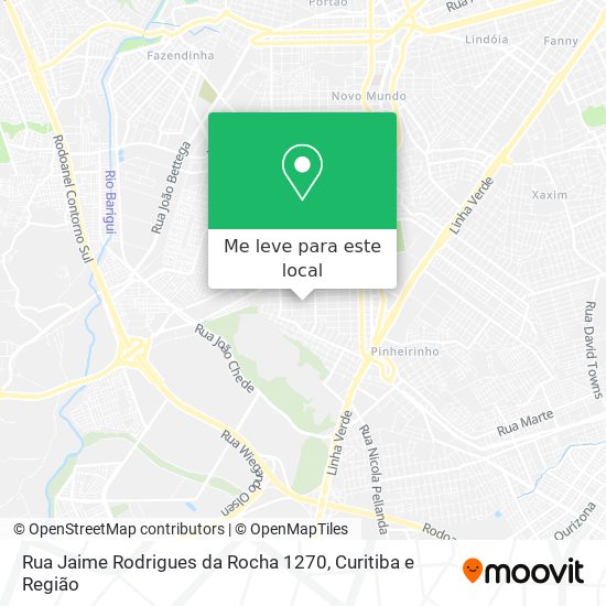 Rua Jaime Rodrigues da Rocha 1270 mapa