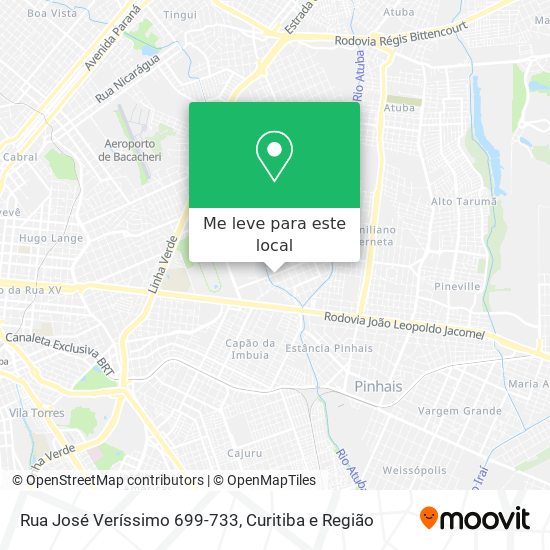Rua José Veríssimo 699-733 mapa