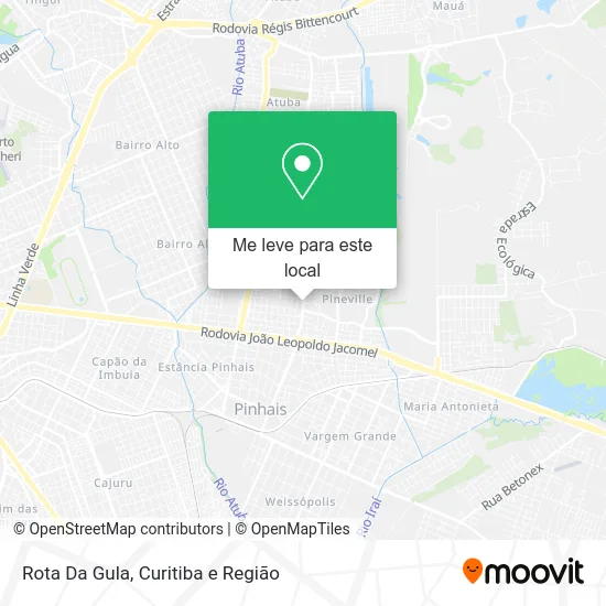 Rota Da Gula mapa
