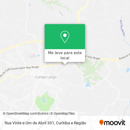 Rua Vinte e Um de Abril 301 mapa