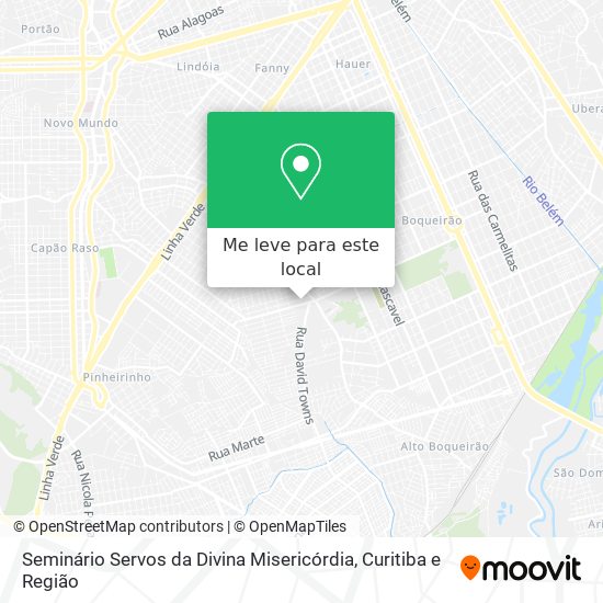 Seminário Servos da Divina Misericórdia mapa