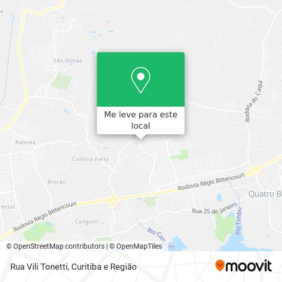 Rua Vili Tonetti mapa