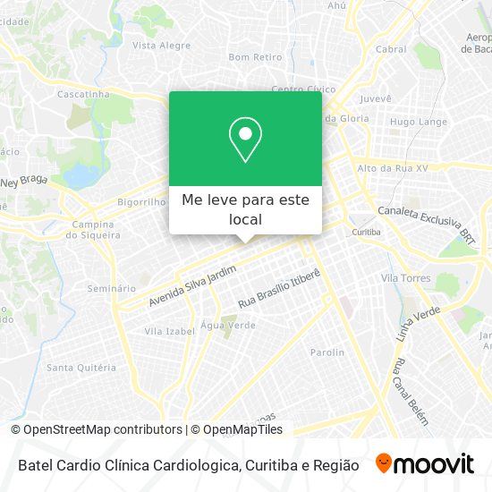 Batel Cardio Clínica Cardiologica mapa