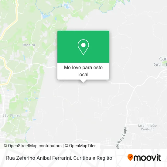 Rua Zeferino Anibal Ferrarini mapa