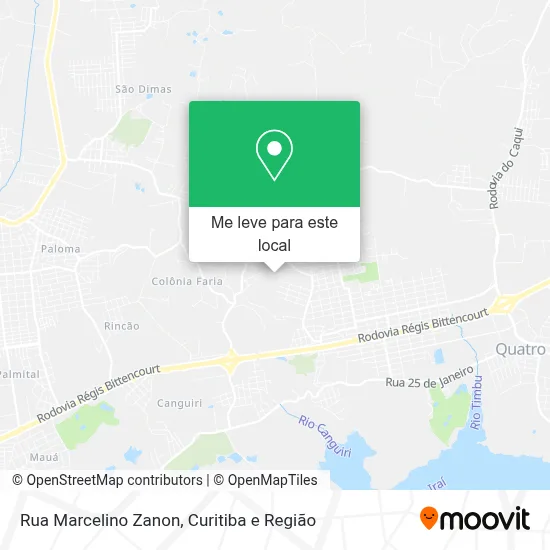 Rua Marcelino Zanon mapa