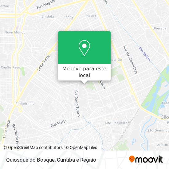 Quiosque do Bosque mapa