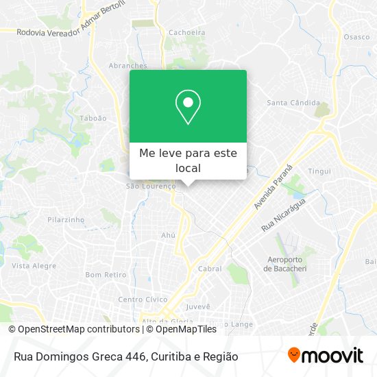 Rua Domingos Greca 446 mapa