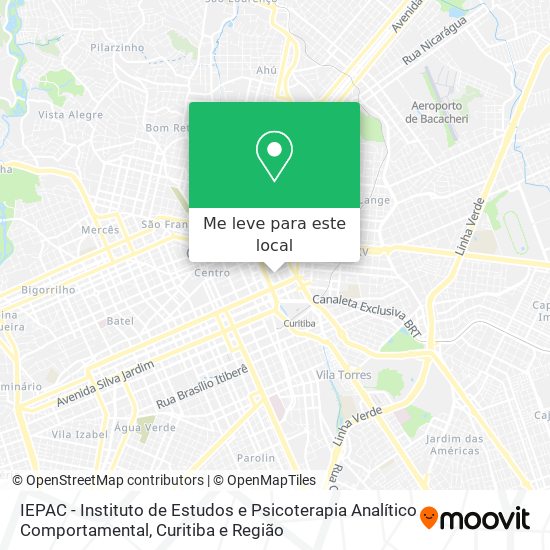 IEPAC - Instituto de Estudos e Psicoterapia Analítico Comportamental mapa