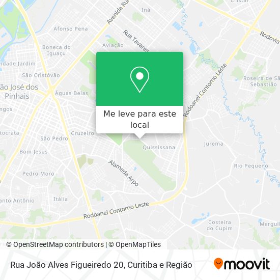 Rua João Alves Figueiredo 20 mapa