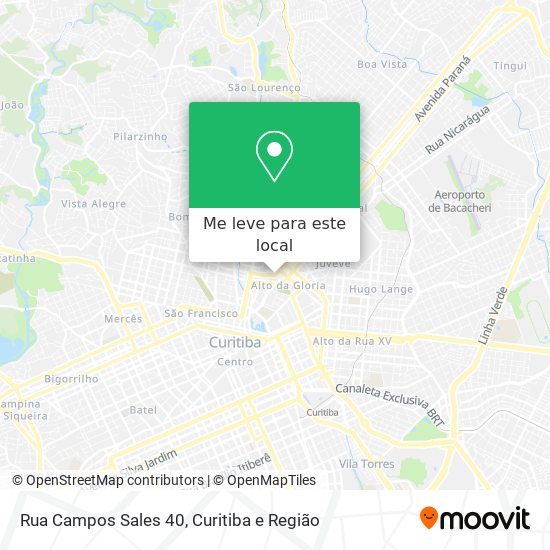 Rua Campos Sales 40 mapa