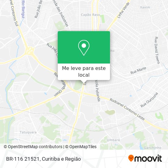BR-116 21521 mapa