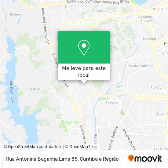 Rua Antonina Baganha Lima 85 mapa