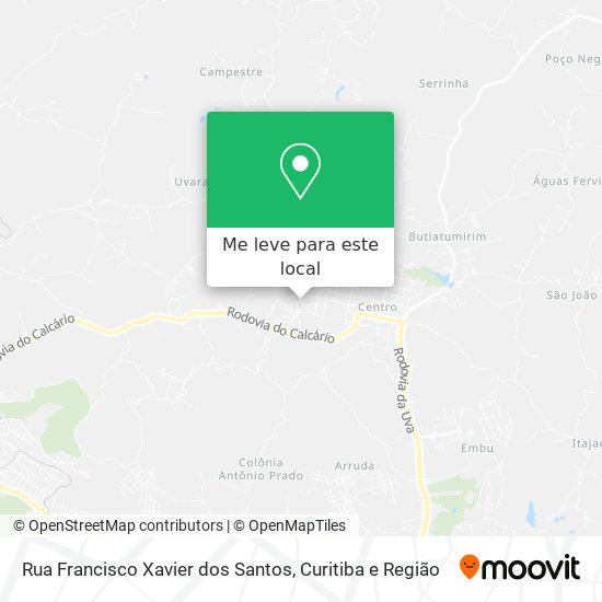Rua Francisco Xavier dos Santos mapa