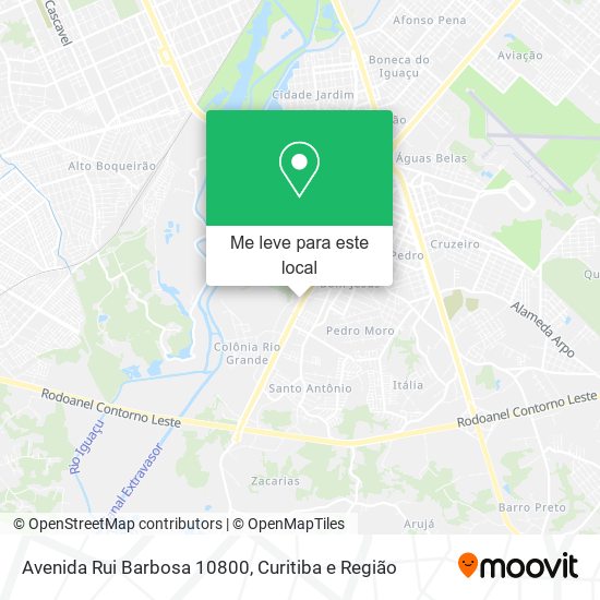Avenida Rui Barbosa 10800 mapa