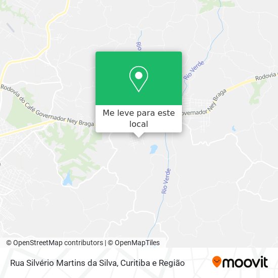 Rua Silvério Martins da Silva mapa