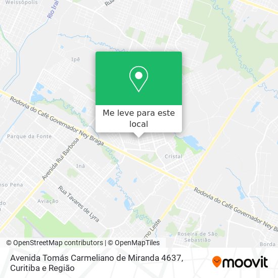 Avenida Tomás Carmeliano de Miranda 4637 mapa