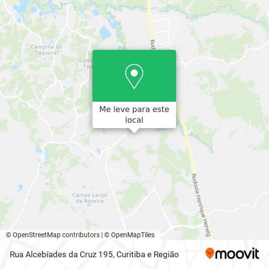 Rua Alcebíades da Cruz 195 mapa