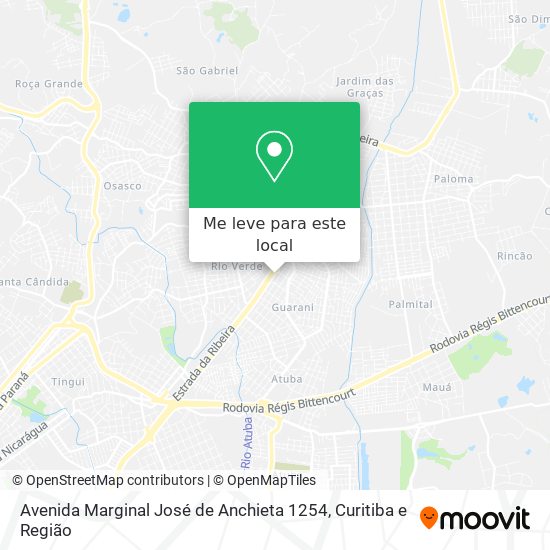 Avenida Marginal José de Anchieta 1254 mapa