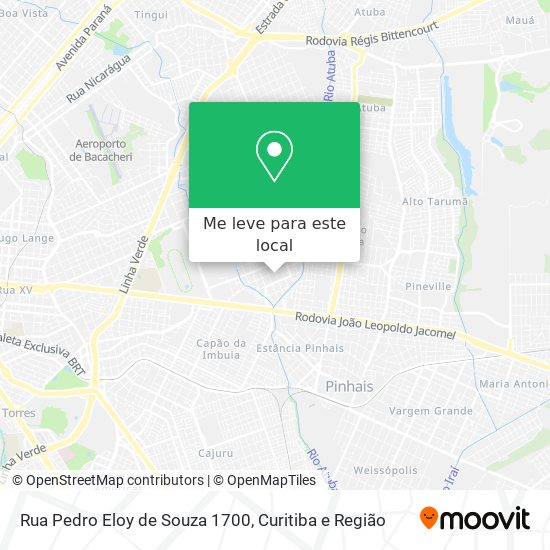 Rua Pedro Eloy de Souza 1700 mapa