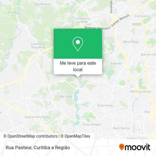 Rua Pasteur mapa