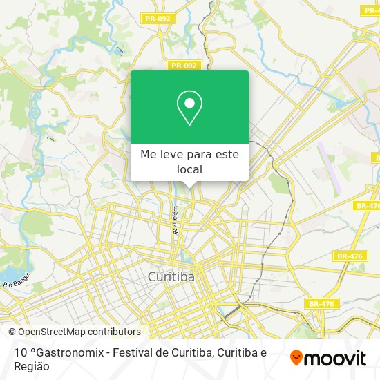 10 ºGastronomix - Festival de Curitiba mapa