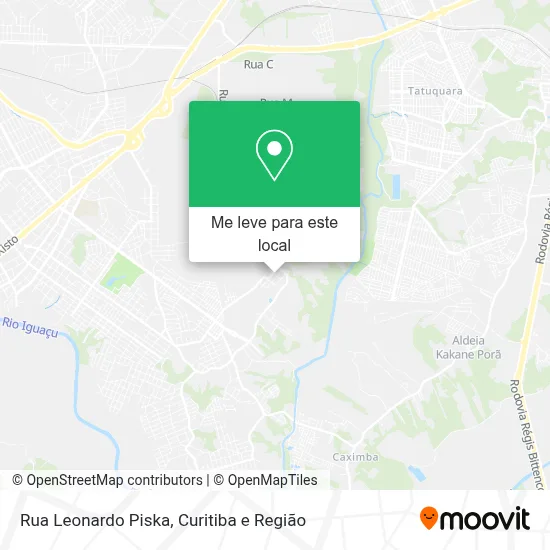 Rua Leonardo Piska mapa