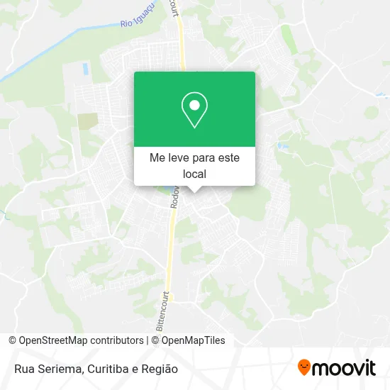Rua Seriema mapa