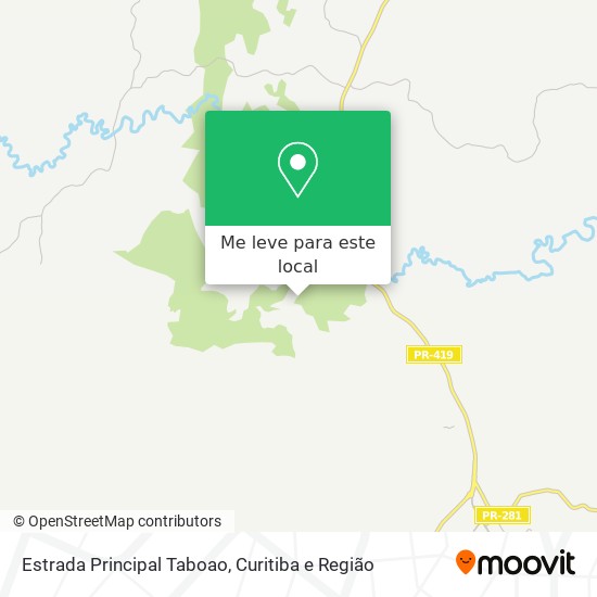 Estrada Principal Taboao mapa