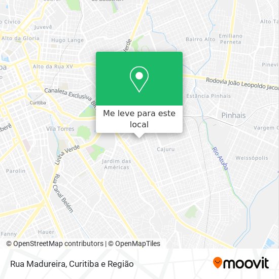 Rua Madureira mapa