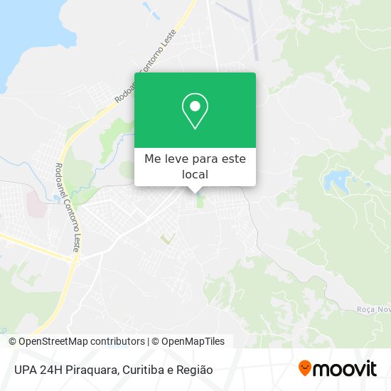 UPA 24H Piraquara mapa