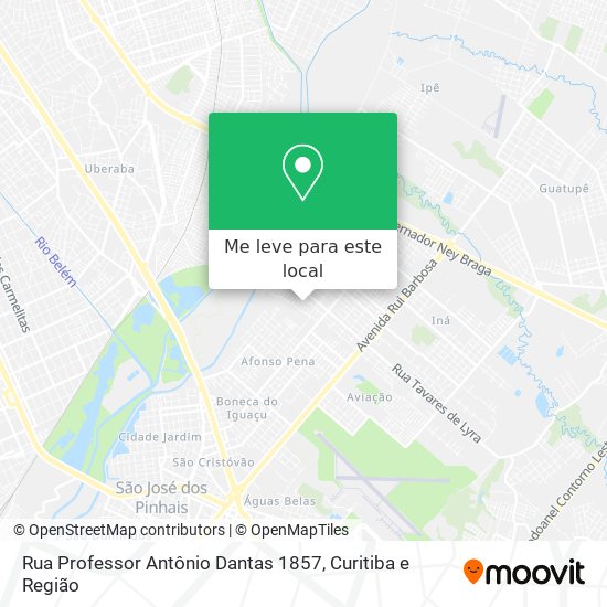 Rua Professor Antônio Dantas 1857 mapa
